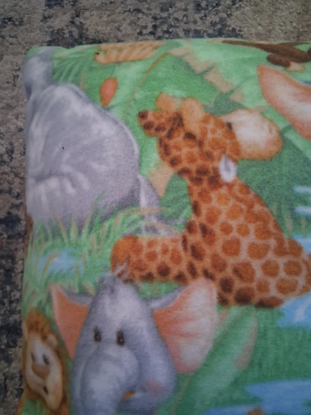 Green Safari Animal Print Pet Pillow